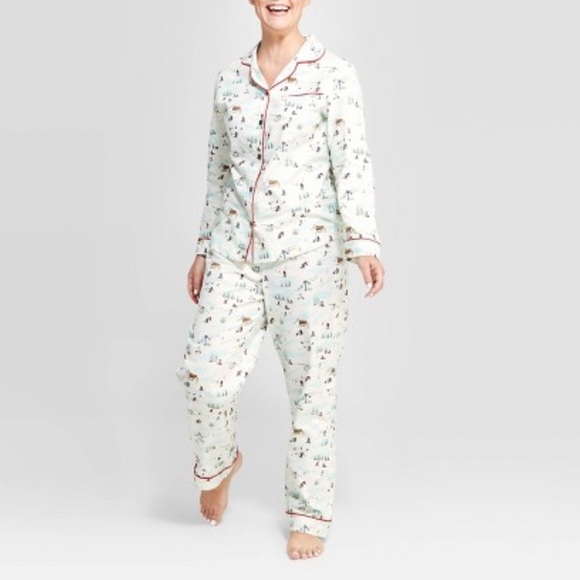 Hearth & Hand Other - Hearth & Hand Ski Scene Pajamas Set NWT Sz XL